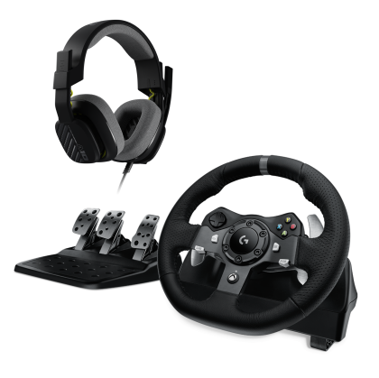 Volan Logitech Driving Force G920 pentru Xbox One/PC livrat cu căști de gaming Astro A10