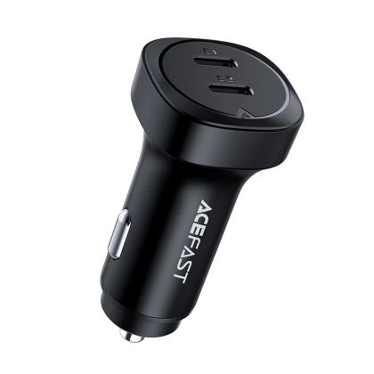 Acefast Fast Charger Car PD3.0 72W - B2 - USB-C x 2, Black