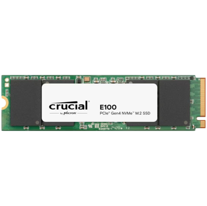 Crucial E100 1TB SSD PCIe 4.0 Gen4 M.2 2280 NVMe, Read/Write: 5000/3000 MB/s