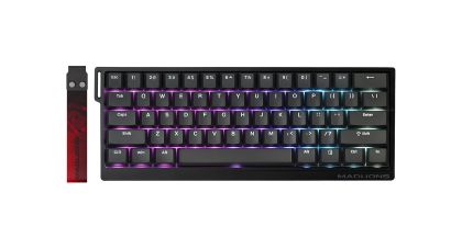 Madlions професионална геймърска механична клавиатура Professional Gaming Mechanical Keyboard MAD 60 HE RGB - 1K, Magnetic Amber Pro Switches - Black