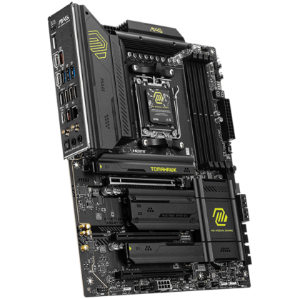 MSI MAG X870E TOMAHAWK WIFI, ATX, Socket AM5, 4x DDR5 Dual Channel DDR5 up to 8400(OC)MHz, 3x PCIe 3.0 x16 slot, 4x M.2 slot, 4x USB 2.0, 3x USB 5Gbps, 2x USB 10Gbps, 1x 10Gbps Type-C, 2x 40Gbps Type-C, HDMI, 7.1 HD Audio, 5G LAN, WiFI 7, BT, 3Y