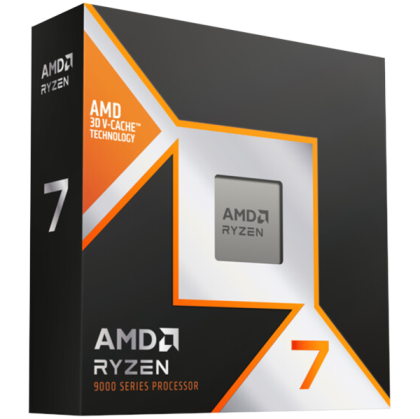 AMD CPU Desktop Ryzen 7 8/16T 9800X3D (5.2GHz,104MB,120W,AM5) box, with Radeon Graphics