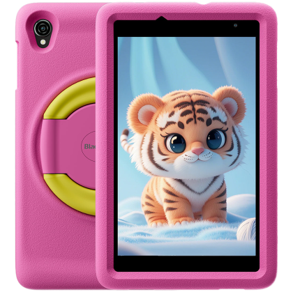 Blackview Tab A5 Kids, tablet, 8.0-inch 800*1280 HD+ IPS, Unisoc Tiger T310, 3GB + 64GB, LPDDR4 +EMMC5.1, 5100mAh; 5W Charge, 4G:FDD:B1/B3/B7/B8/B20/B19, DokeOS_P 4.0 Based on Android 14, Pink