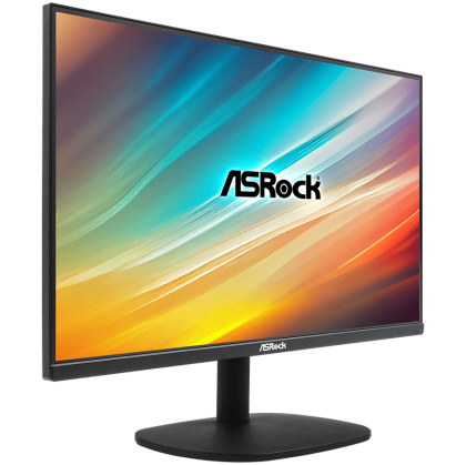 Asrock Gaming Monitor, 24.5" FHD(1920x1080) IPS, 100 Hz, 99% sRGB, 16:9, 1300:1, 300 cd/m², 178º/178º, 1ms (MPRT), Flicker-free, Tiltt Adjustment, 1x HDMI 2.0, 1x VGA, 3Y