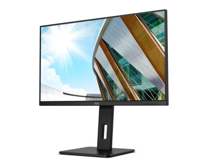 Монитор AOC U32P2, 31.5" VA WLED, 3840x2160@60Hz, 4ms GtG, 350cd m/2, 3000:1, 50M:1 DCR, Adaptive Sync, FlickerFree, Low Blue Light, 3Wx2, Tilt, Height Adjust, Pivot, Swivel, 2xHDMI, DP, USB hub