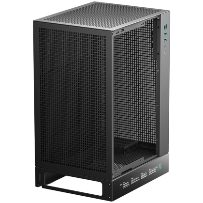 DeepCool CH170 DIGITAL, Mini Tower, Mini-ITX, 2xUSB3.0, 1xType-C Gen 2, 1xAudio, Mesh Panel, Black, R-CH170-BKNPI0D-G-1