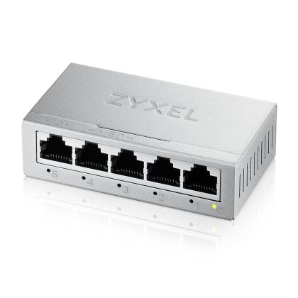 Комутатор ZyXEL GS-105B v5, 5-Port MINI Desktop Gigabit Ethernet Switch