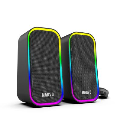 Marvo Тонколони Gaming Speakers 2.0 6W Havoc 20 Black - MARVO-SG-285-BK