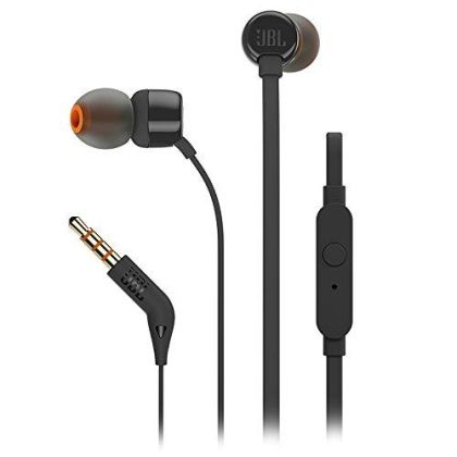 Headphones JBL T110, In Ear, Black