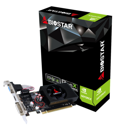 Ekran kartı BIOSTAR GeForce GT730, 2GB, GDDR3, 128 bit, DVI-I, D-Sub, HDMI