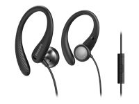 Căști PHILIPS InEar Earhook Driver de difuzor negru de 15 mm optimizează confortul la purtare