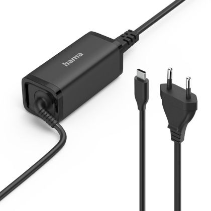 HAMA Зарядно за лаптоп, USB-C PD, GaN, 5-20V/65 W