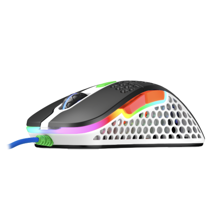 Mouse de gaming Xtrfy M4 Street, RGB, alb