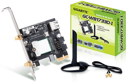 Adaptor wireless PCI Express Gigabyte GC-WB1733D-I, 2x2 802.11ac 160MHz, Bluetooth 5.0