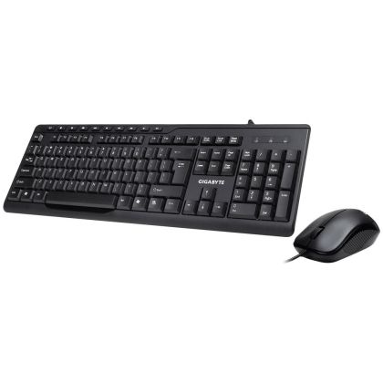 Set tastatură și mouse cu fir Gigabyte KM6300, negru