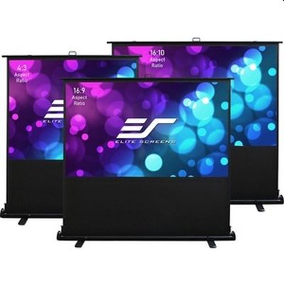 Екран Elite Screen F84XWH2, 84" (16:9),Kestrel Tab-Tension Floor-up CLR , 186 x 105 cm, MaxWhite, Black