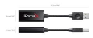 Placă de sunet externă Creative Sound BlasterX G1, 7.1 HD, USB, mufă de 3,5 mm