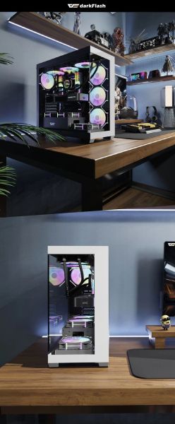 Darkflash кутия Case ATX - DS900 White - USB-C