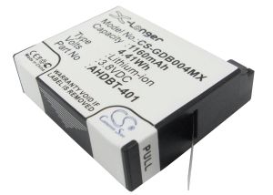 Camera Battery for GOPRO Hero 4; HERO 4 Plus  AHDBT-401  3,8V 1160mAh   LIIon Cameron Sino