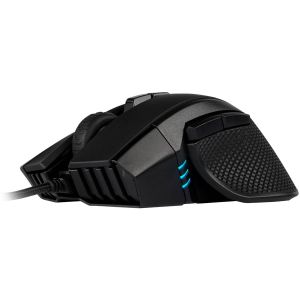 Mouse pentru jocuri Corsair IRONCLAW RGB, FPS/MOBA, negru, LED RGB iluminat din spate, 18000 DPI, optic (versiunea UE), EAN:0843591061933