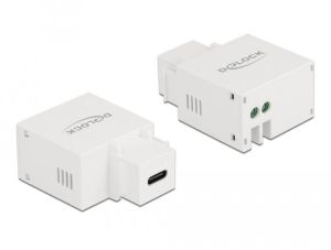 Delock Keystone Module USB Type-C Charging Port 2.1 A white