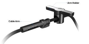 Pulsar бънджи за мишка Micro Bungee ES Single - Flexible Cable Arm, Ball Bearing