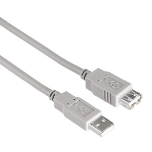 Cablu prelungitor HAMA, USB-A mamă - USB-A tată, 1,5 m, ambalare în vrac