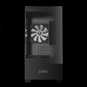 Gamdias кутия Case mATX - AURA GC9M - 3 x 120 mm A-RGB, Tempered Glass