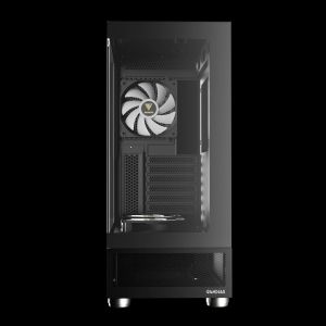 Gamdias кутия Case ATX - ATLAS E1 - 3 x 120 mm A-RGB, Digital Display, Tempered Glass
