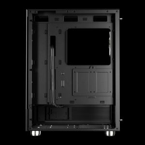 Gamdias кутия Case ATX - ATLAS E1 - 3 x 120 mm A-RGB, Digital Display, Tempered Glass