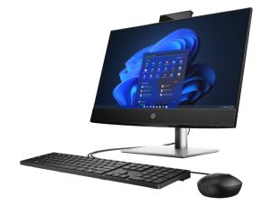 Настолен компютър - всичко в едно HP ProOne 440 G9 R All-in-One, Core i5-13500T(up to 4.6GHz/24MB/14C), 23.8" FHD IPS non-Touch, 16GB 3200Mhz 1DIMM, 512GB PCIe SSD, DVDRW, MCR, HP 125 Wired Mouse, HP USB 320K Keyboard, Wi-Fi 6E + BT 5.3, Win 11 Pro, 2Y NB