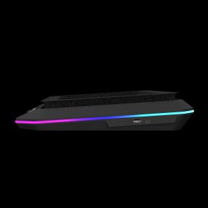 Gamdias Gaming Notebook Cooler 19" - AETHER P1 - USB-C/A Hub, RGB, Phone Stand