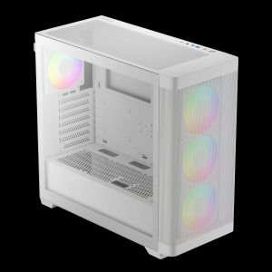 Gamdias Case E-ATX - ATHENA M3 White - USB-C, 4 x 120 mm A-RGB, Mesh, Tempered Glass