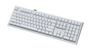 Ducky професионална геймърска механична клавиатура Professional Gaming Mechanical Keyboard One X Wireless White - Ducky AI Switches [Linear], Bluetooth, 2.4