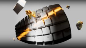 Ducky професионална геймърска механична клавиатура Professional Gaming Mechanical Keyboard One X Wireless White - Ducky AI Switches [Linear], Bluetooth, 2.4