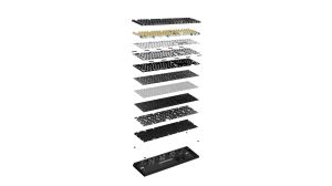 Ducky професионална геймърска механична клавиатура Professional Gaming Mechanical Keyboard One X Wireless White - Ducky AI Switches [Linear], Bluetooth, 2.4