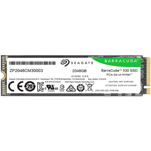 SSD SEAGATE BarraCuda 530 2.048TB M.2 2280-S2 PCIe Gen4 x4 NVMe 2.0, Read/Write: 7400/6400 MBps, TBW 1200