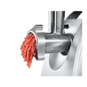 Месомелачка Bosch MFW68660, Meat mincer, ProPower 2200W, 4,3 kg/min, nr. 8, 3 sieves, kebbe attachment, juicer for soft fruits & vegetables, shredder with 4 drums, full inox tray, reverse function