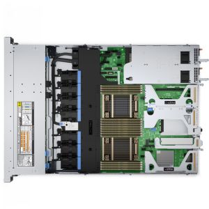 Server Dell PowerEdge R450, șasiu 4 x 3,5", Intel Xeon Silver 4309Y (8C/16T 2,80 GHz până la 3,60 GHz), 16 GB 3200 MT/s RDIMM, 1 x 480 GB SSD, șine, ramă, configurație Riser 0 1xOCP16. , Fără NIC, sarcină frontală PERC H355, iDRAC9 Enterprise, 800W x1, 3Y