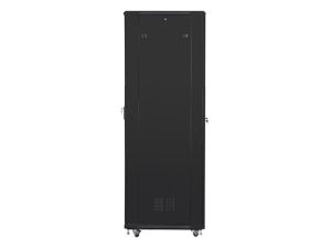 Комуникационен шкаф Lanberg rack cabinet 19" free-standing 37U / 800x800 self-assembly flat pack, black