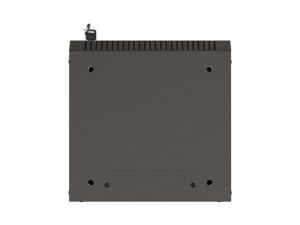 Комуникационен шкаф Lanberg rack cabinet 10" wall-mount 4U/300x300 (flat pack) with glass door black