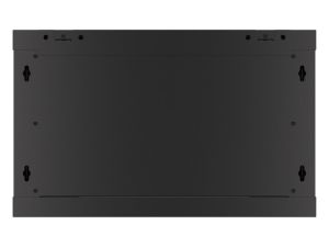 Комуникационен шкаф Lanberg rack cabinet 19" wall-mount 6U/600x600 for self-assembly with metal door black (flat pack)
