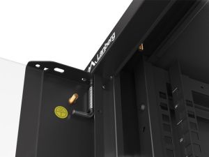 Комуникационен шкаф Lanberg rack cabinet 19" wall-mounted 4U 600 fast assembly (flat pack) black