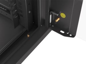 Комуникационен шкаф Lanberg rack cabinet 19" wall-mounted 4U 600 fast assembly (flat pack) black