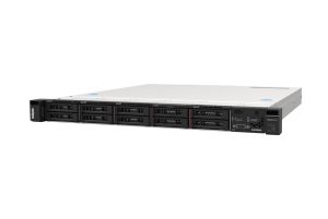 Сървър Lenovo ThinkSystem SR250 V3, Xeon E-2468 (8C 2.6GHz 16MB Cache/65W), 1x32GB, O/B, 2.5" HS (8), 5350-8i Internal, HS 800W Titanium, XCC2 Platinum, Rails