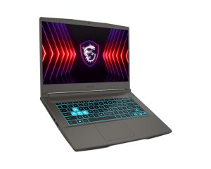Лаптоп MSI Thin 15 A B7VF, AMD Ryzen 5 7535HS (6C/12T, up to 4.55GHz, 16MB L3), GeForce RTX 4060 8GB GDDR6 233 AI TOPS, 15.6" FHD (1920x1080), 144Hz, IPS-Level, 16GB DDR5 2x8 4800MHz, 512GB Gen4x4 SSD, WiFi 6E, BT5.3, Single Backlit Kbd (Blue), NO OS, 52.