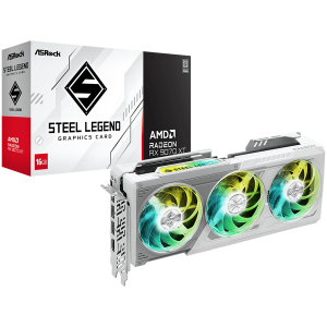 ASROCK Video Card AMD Radeon RX 9070 XT Steel Legend 16GB