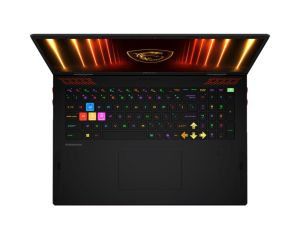 Лаптоп MSI Raider A18 HX A9WIG, NVIDIA GeForce RTX 5080 16GB GDDR7 1334 AI TOPS, AMD Ryzen 9 9955HX3D (16C/32T Up to 5.4 GHz, 128 MB L3), 18" 16:10 UHD+ (3840x2400), MiniLED, 120Hz, 64GB DDR5 2x32 Up to DDR5-5600, 2TB PCIe Gen4x4 SSD, Wi-Fi 7, Windows 11 