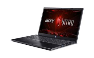 Лаптоп Acer Nitro V15, ANV15-51-55D7, Intel® Core™ i5-13420H ( up to 4.6GHz, 12MB) 165Hz, 1*16GB DDR5, 512GB PCIe NVMe SSD, GeForce RTX 4050 6GB GDDR6, INTEL 2X2 AX+BT, HD Cam, FP, KB Backlight, No OS, Black