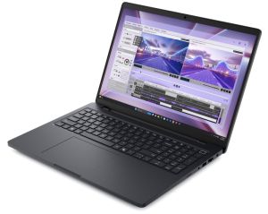 Лаптоп Dell Pro Max 16 MC16250, Intel Ultra 7 255H (24MB, 16 cores, up to 5.10 GHz Turbo), 16" FHD+(1920x1200) 300nits AG, 16GB: 2x8GB, DDR5, 5600 MT/s, 512GB SSD PCIe, Intel Graphics, FHD HDR IR Cam and Mic, Wi-Fi 7, FPR, Backlit Kb, Win11 Pro, Magnetite